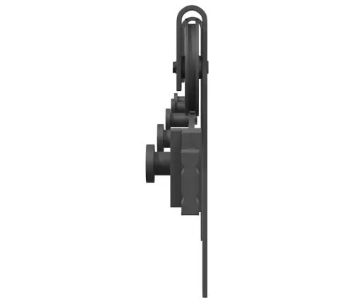 Bīdāmo Durvju Sistēma, 183 Cm, Melns Tērauds Vidaxl