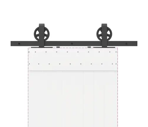 Liugukse Tarvikute Komplekt 183 Cm Terasest, Must