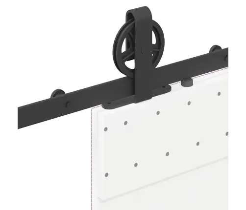 Liugukse Tarvikute Komplekt 183 Cm Terasest, Must