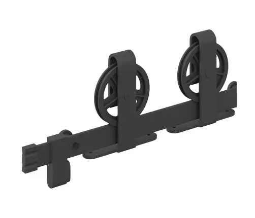 Liugukse Tarvikute Komplekt 183 Cm Terasest, Must