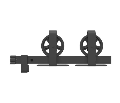 Liugukse Tarvikute Komplekt 183 Cm Terasest, Must