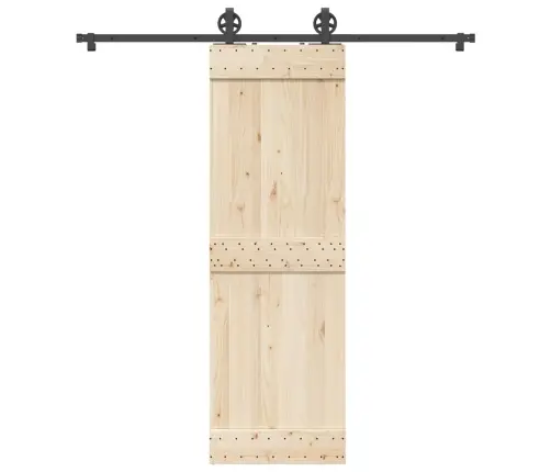 Stumdomų Durų Įrangos Rinkinys, Juodos Sp., 200cm Plienas