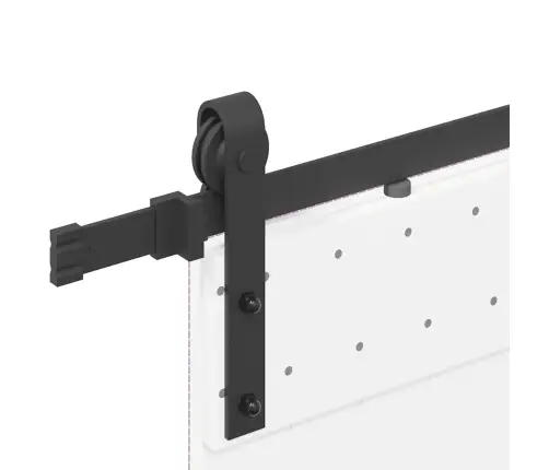 Bīdāmo Durvju Sistēma, 183 Cm, Melns Tērauds Vidaxl