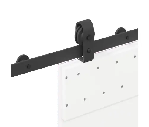 Bīdāmo Durvju Sistēma, 183 Cm, Melns Tērauds Vidaxl