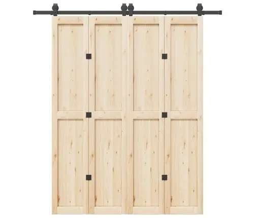 Bīdāmo Durvju Sistēma, 200 Cm, Melns Tērauds Vidaxl