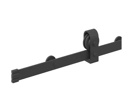 Bīdāmo Durvju Sistēma, 183 Cm, Melns Tērauds Vidaxl