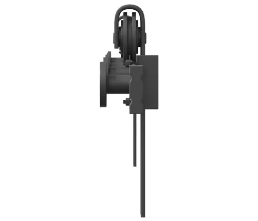 Bīdāmo Durvju Sistēma, 200 Cm, Melns Tērauds Vidaxl