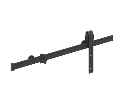 Bīdāmo Durvju Sistēma, 200 Cm, Melns Tērauds Vidaxl