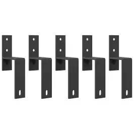 Šķūņa Durvju Apvedceļa Kronšteini, 5 Gab., Plakanām Sliedēm Vidaxl