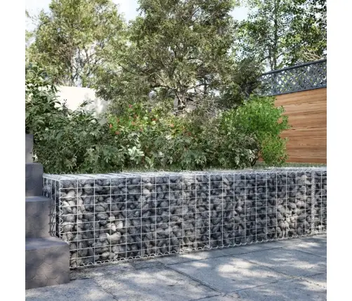 Gabiona Grozs Ar Vāku, 200X50X50 Cm, Cinkota Dzelzs Vidaxl