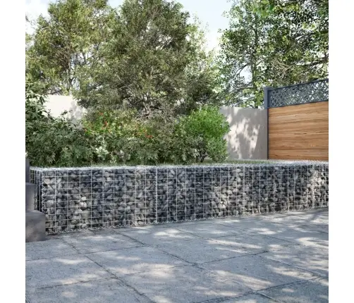 Gabiona Grozs Ar Vāku, 300X50X50 Cm, Cinkota Dzelzs Vidaxl