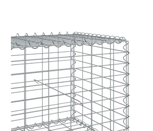 Gabiono Krepšys Su Dangčiu, 400X50X50cm Galvanizuota Geležis