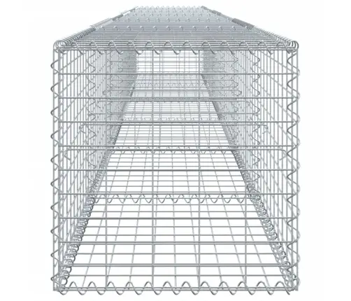 Gabiona Grozs Ar Vāku, 600X50X50 Cm, Cinkota Dzelzs Vidaxl