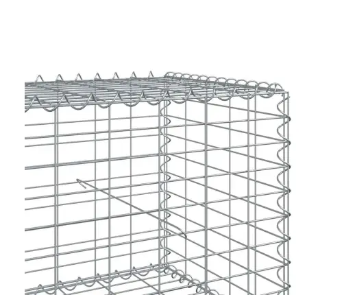 Gabiona Grozs Ar Vāku, 700X50X50 Cm, Cinkota Dzelzs Vidaxl