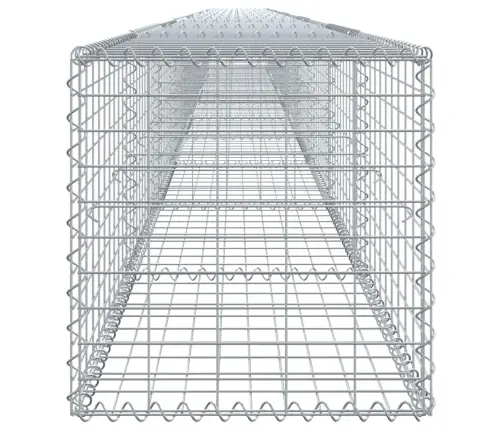 Gabiona Grozs Ar Vāku, 1000X50X50 Cm, Cinkota Dzelzs Vidaxl