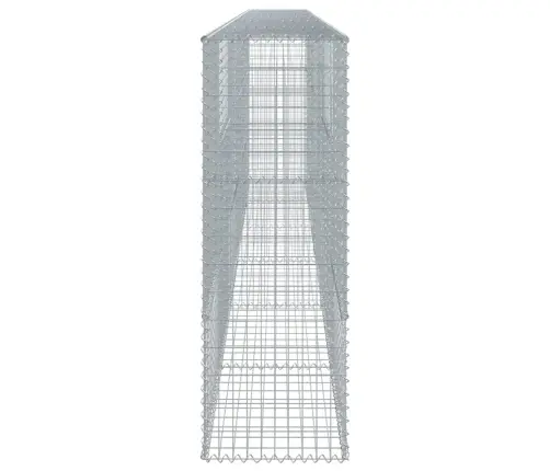 Gabiona Grozs Ar Vāku, 600X50X150 Cm, Cinkota Dzelzs Vidaxl