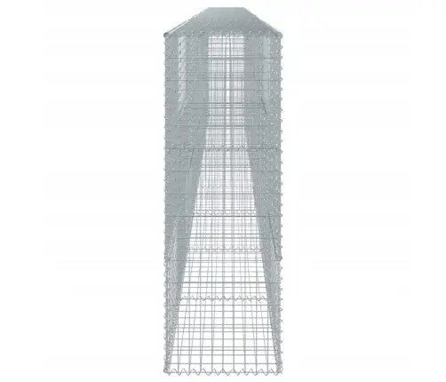 Gabiona Grozs Ar Vāku, 900X50X150 Cm, Cinkota Dzelzs Vidaxl