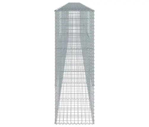 Gabiona Grozs Ar Vāku, 1000X50X150 Cm, Cinkota Dzelzs Vidaxl