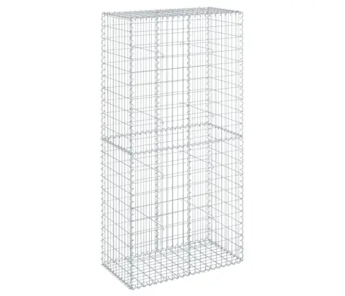 Gabiono Krepšys Su Dangčiu, 100X50X200cm Galvanizuota Geležis