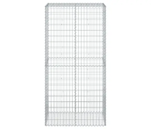 Gabiono Krepšys Su Dangčiu, 100X50X200cm Galvanizuota Geležis