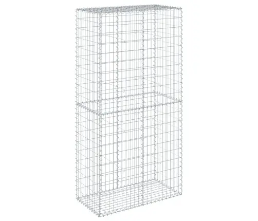 Gabiono Krepšys Su Dangčiu, 100X50X200cm Galvanizuota Geležis