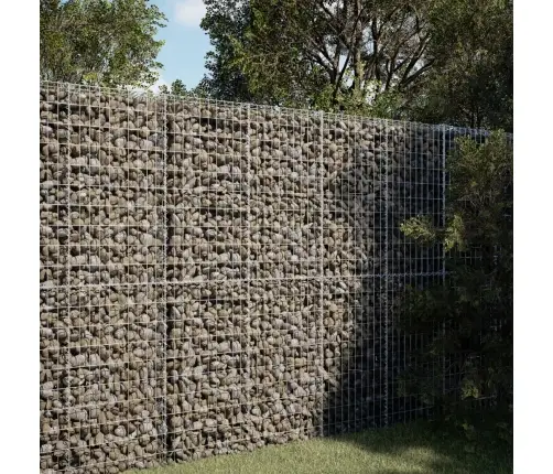 Gabiono Krepšys Su Dangčiu, 100X50X200cm Galvanizuota Geležis