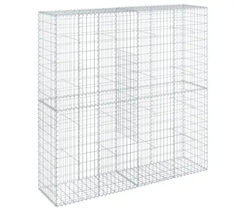 Gabiona Grozs Ar Vāku, 200X50X200 Cm, Cinkota Dzelzs Vidaxl