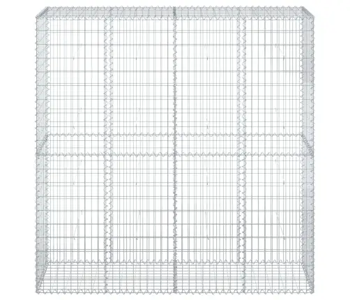 Gabiona Grozs Ar Vāku, 200X50X200 Cm, Cinkota Dzelzs Vidaxl