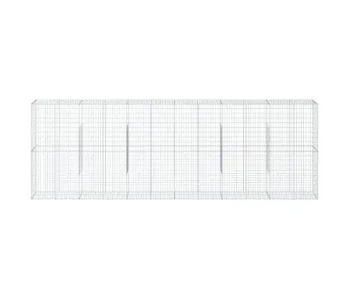 Kaanega Gabioonkorv, 600 X 50 X 200 cm Tsingitud Raud