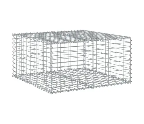 Gabiono Krepšys Su Dangčiu, 100X100X50cm Galvanizuota Geležis