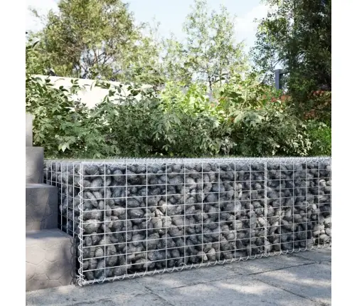 Gabiono Krepšys Su Dangčiu, 100X100X50cm Galvanizuota Geležis