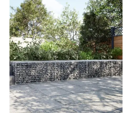 Gabiona Grozs Ar Vāku, 300X100X50 Cm, Cinkota Dzelzs Vidaxl