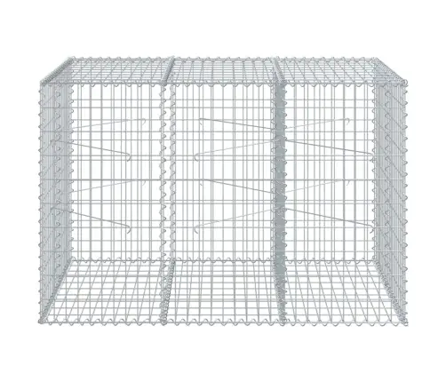 Gabiona Grozs Ar Vāku, 150X100X100 Cm, Cinkota Dzelzs Vidaxl