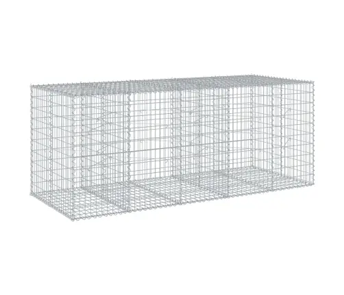 Gabiono Krepšys Su Dangčiu, 250X100X100cm Galvanizuota Geležis