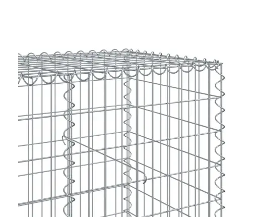 Gabiona Grozs Ar Vāku, 500X100X100 Cm, Cinkota Dzelzs Vidaxl