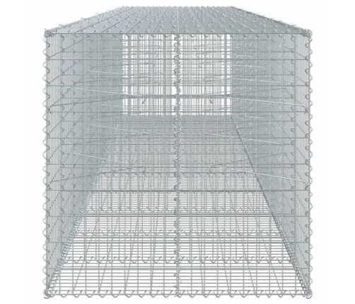 Gabiona Grozs Ar Vāku, 550X100X100 Cm, Cinkota Dzelzs Vidaxl