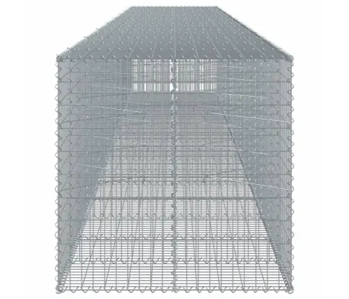 Gabiona Grozs Ar Vāku, 850X100X100 Cm, Cinkota Dzelzs Vidaxl