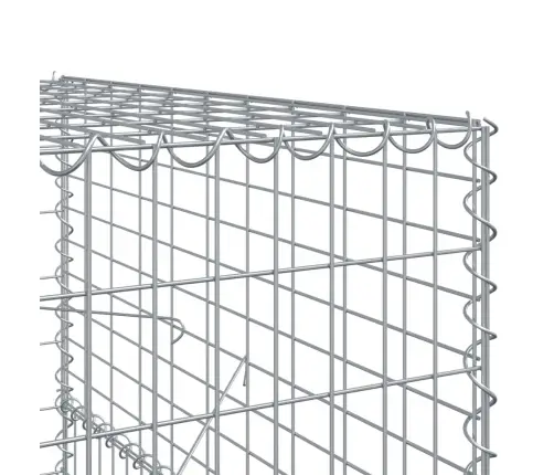 Gabiona Grozs Ar Vāku, 1100X100X150 Cm, Cinkota Dzelzs Vidaxl