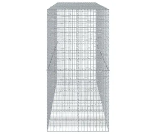 Gabiono Krepšys Su Dangčiu, 350X100X200cm Galvanizuota Geležis