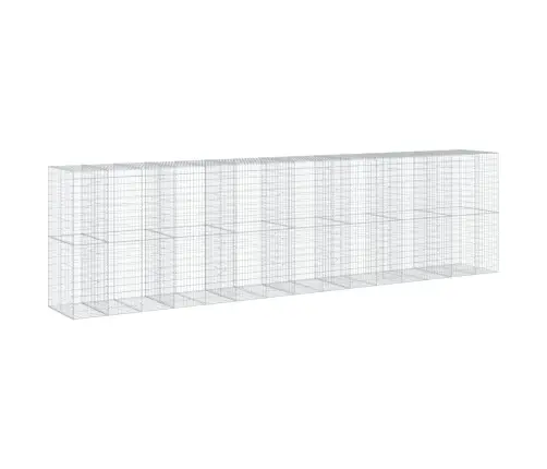 Kaanega Gabioonkorv, 750 X 100 X 200 cm Tsingitud Raud Kaanega Gabioonkorv, 750 X 100 X 200 cm Tsingitud Raud