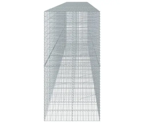 Gabiona Grozs Ar Vāku, 950X100X200 Cm, Cinkota Dzelzs Vidaxl