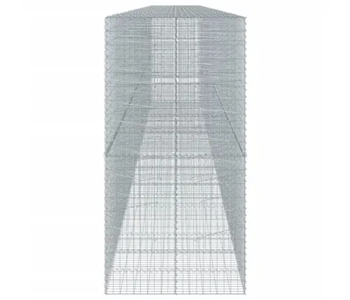 Gabiona Grozs Ar Vāku, 1100X100X200 Cm, Cinkota Dzelzs Vidaxl