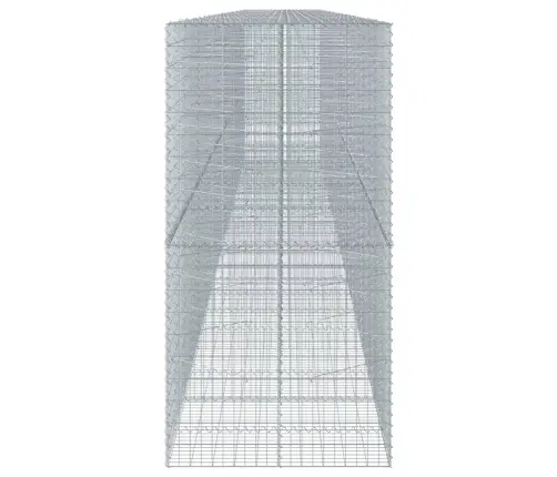 Gabiona Grozs Ar Vāku, 1150X100X200 Cm, Cinkota Dzelzs Vidaxl