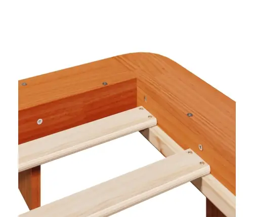 Lovos Rėmas Be Čiužinio, Vaško Rudas, 150X200cm Pušies Masyvas