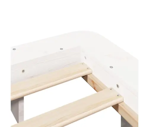 Voodiraam Ilma Madratsita, Valge, 140 X 200 cm Männipuit