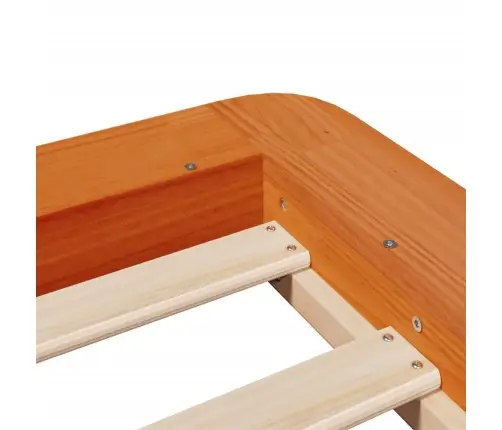 Voodiraam Ilma Madratsita, Vahapruun, 90 X 200 cm Männipuit