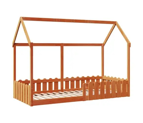 Laste Majavoodi Raam, Vahapruun, 90X190 cm Männipuit