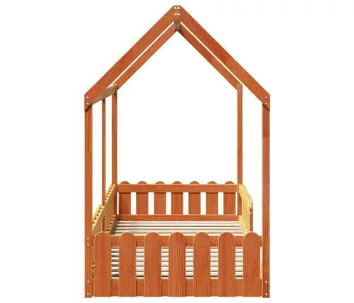 Laste Majavoodi Raam, Vahapruun, 90X190 cm Männipuit