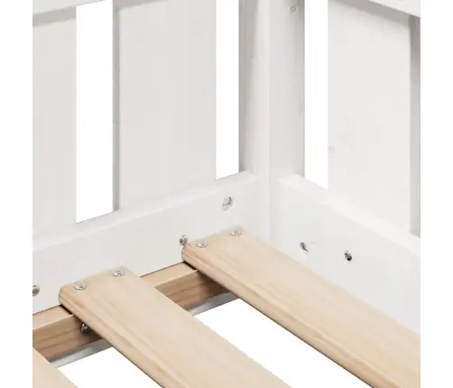 Bērnu Gultas Rāmis, Balts, 80X160 Cm, Priedes Masīvkoks Vidaxl