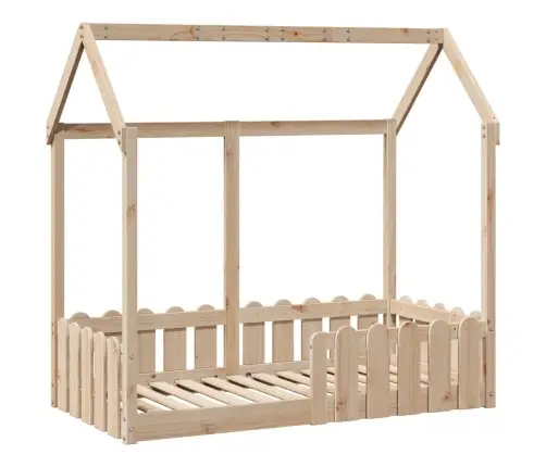 Vaikiškos Lovos Rėmas, 70X140cm Pušies Medienos Masyvas